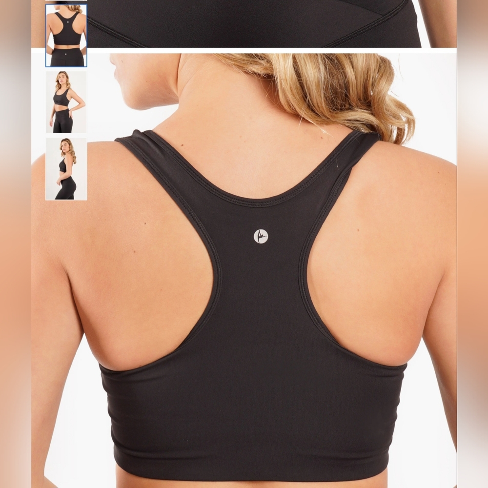 90 DEGREE BY REFLEX - Air Lux Criss Cross Sports Bra | Hibiscus - Picture 2 of 2